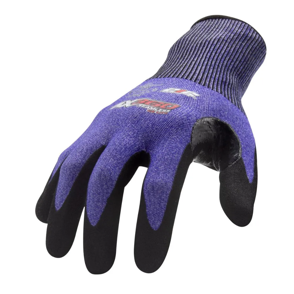 212 Performance AXLTC3-03-010 AX360 Seamless Knit Cut 3 Lite Gloves, Large Blue