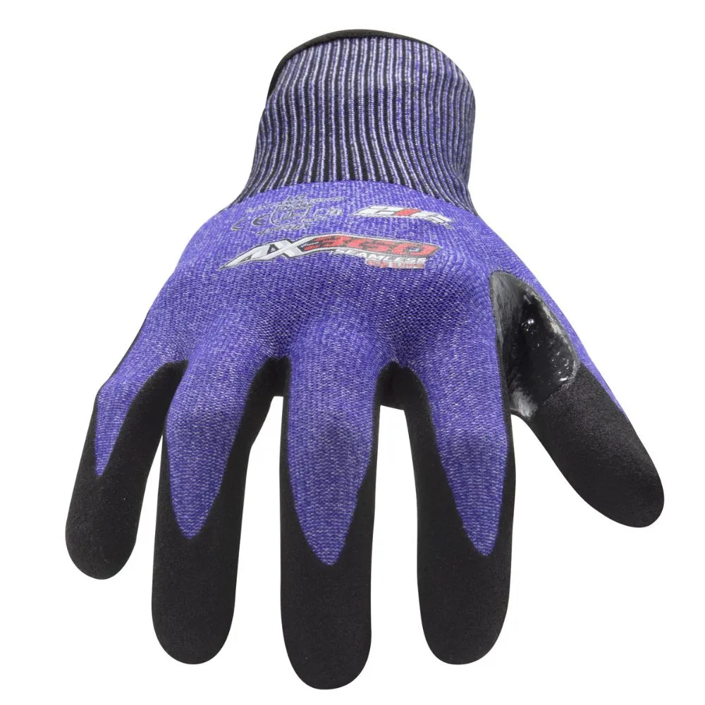 212 Performance AXLTC3-03-011 AX360 Seamless Knit Cut 3 Lite Gloves, X-Large Blue