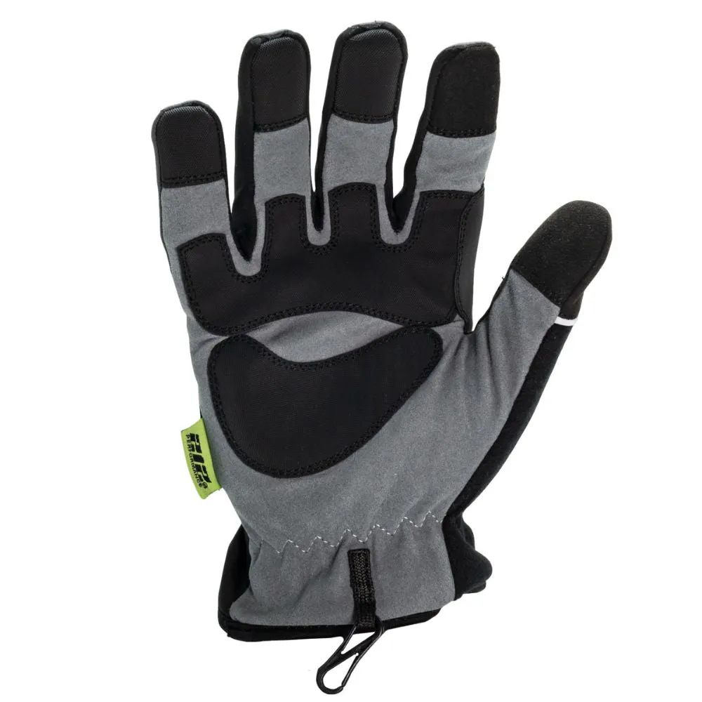 212 Performance TUNFWP-0609 Waterproof Fleece Lined Tundra Touchscreen Screen Gloves, Medium Gray