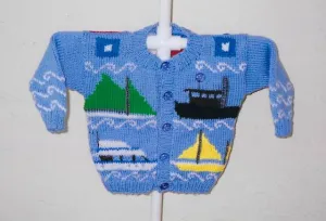 Ann Norling Kid's Boat Sweater Pattern #45