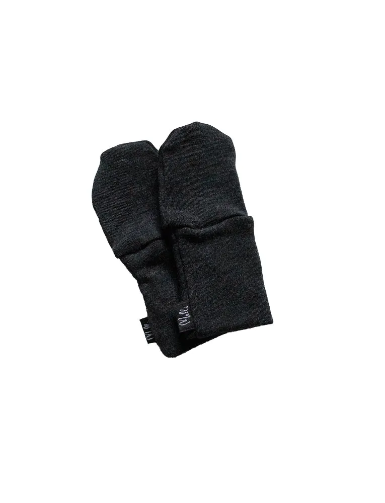 Baby's Merino Wool Gloves Dark Grey