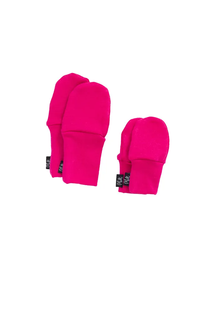 Baby's Mittens Merino Wool Fuchsia