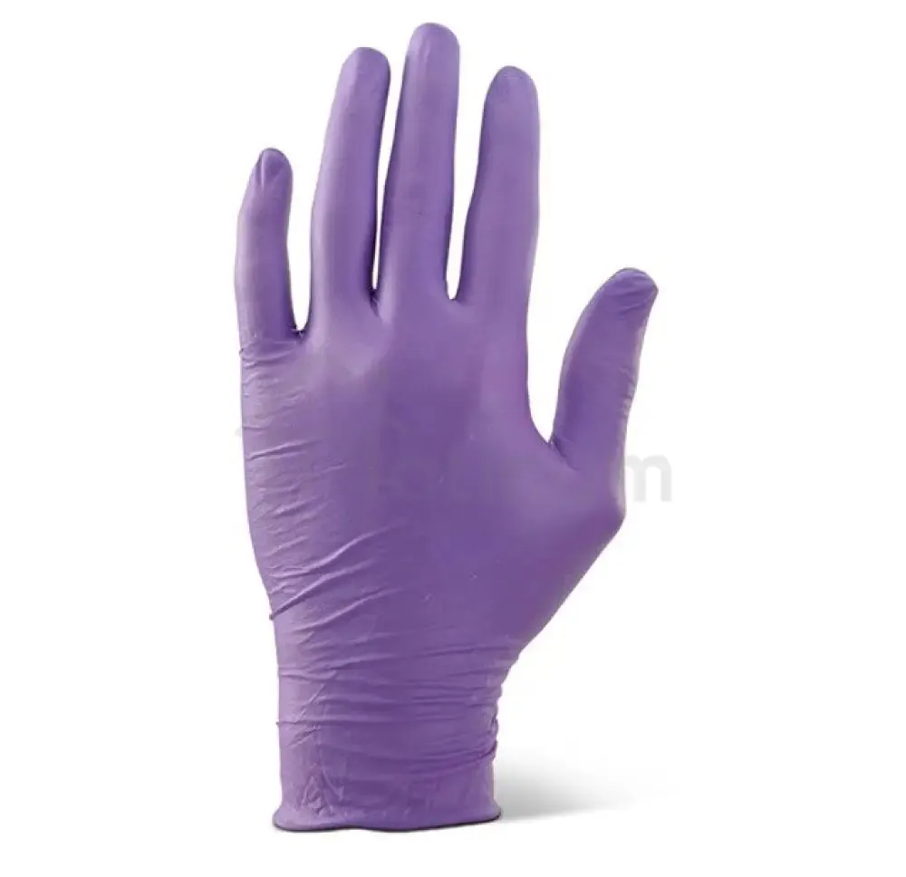 Beeswift Purple Nitrile Examination Gloves - Powder Free