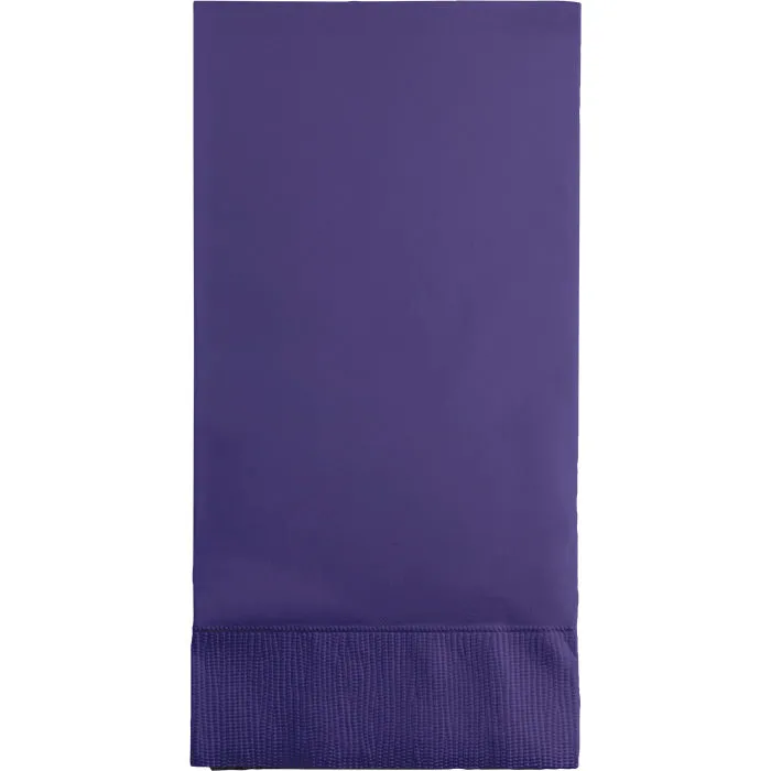 Bulk Purple 3 Ply Guest Towels (192 per Case)