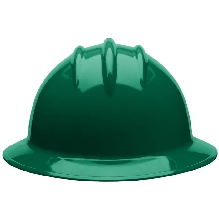 Bullard C35 35FGR 6pt Ratchet Classic Extra Large Full Brim Hard Hat with Accessory Slots Hard Hat, Forest Green, 1 Each