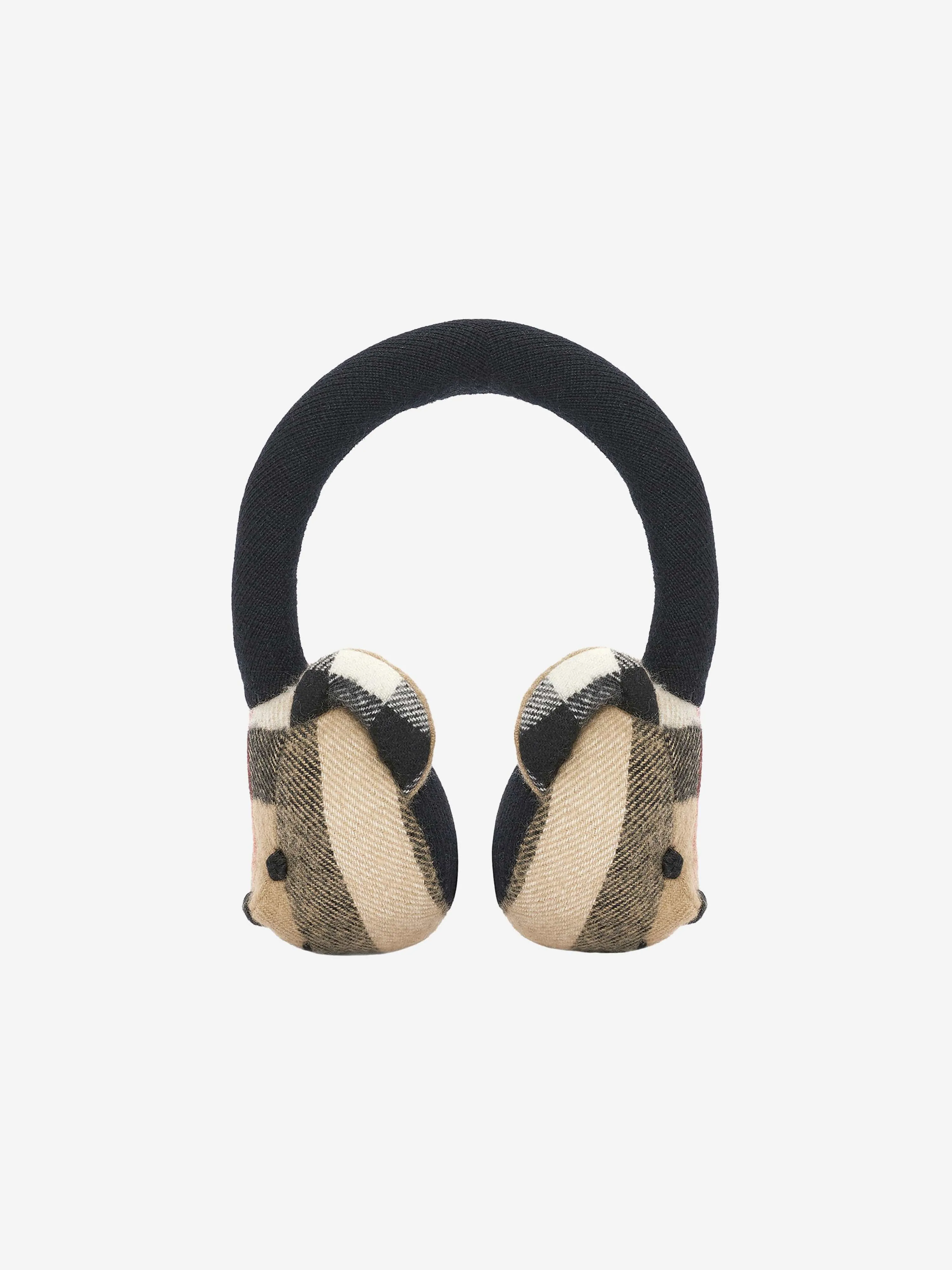 Burberry Kids Beige Cashmere Teddy Earmuffs