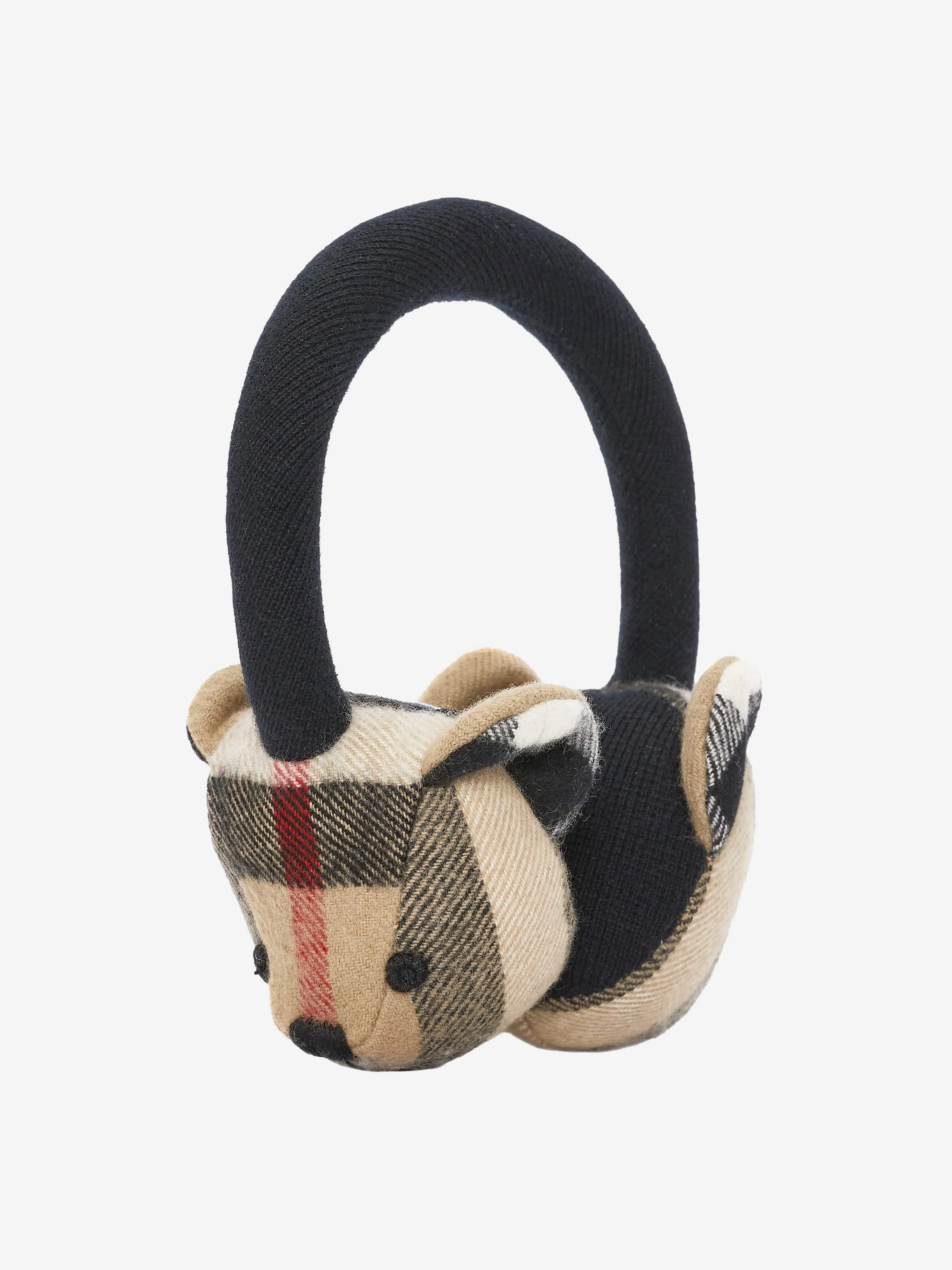 Burberry Kids Beige Cashmere Teddy Earmuffs