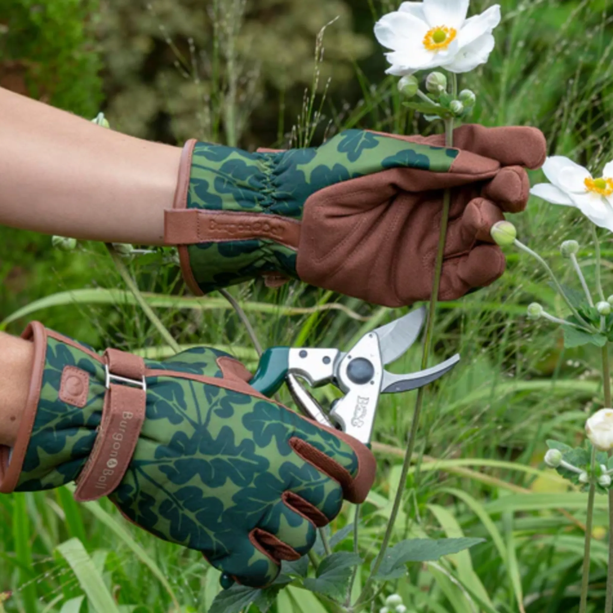 Burgon & Ball - Love The Glove OAK LEAF MOSS - Ladies Gardening Gloves