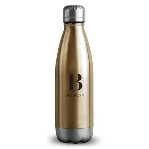 Central Park Travel Bottle - Matte Gold - Modern Serif Initial Printing