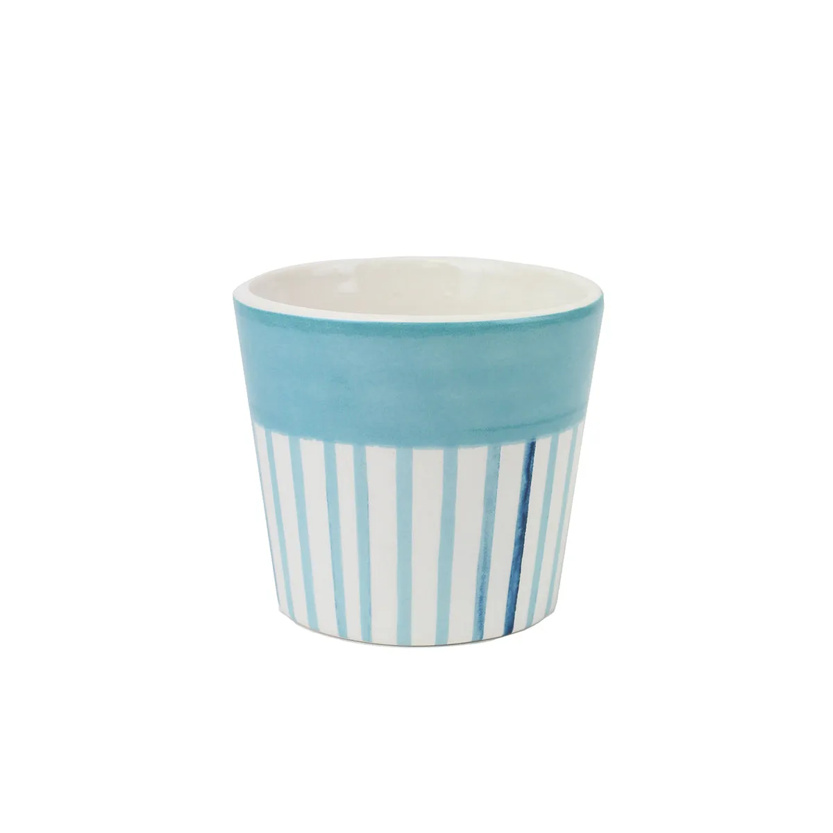 Ceramic Coastal Stripe Planter