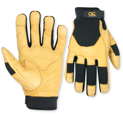 Custom Leathercraft Top Grain Goatskin With Reinforced Palm Gloves Large