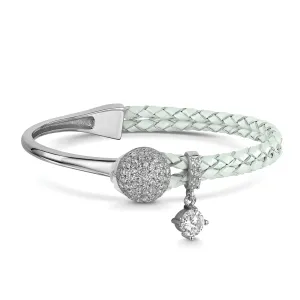 Dianna Leather Bracelet - Grey