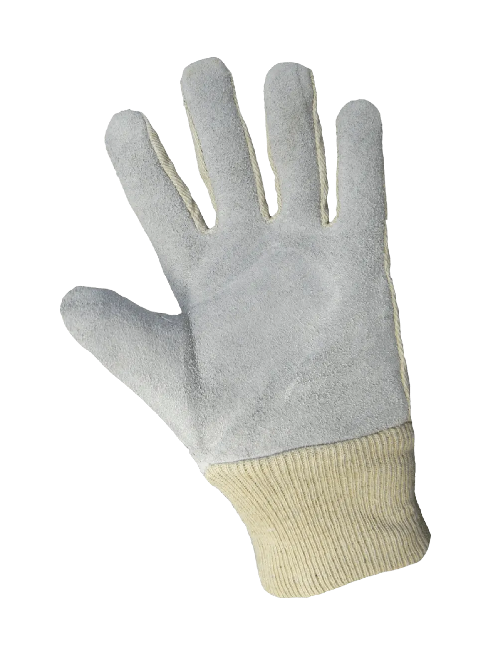 Economy Split Cowhide Leather Palm Gloves with Knit Wrist - 2300KW