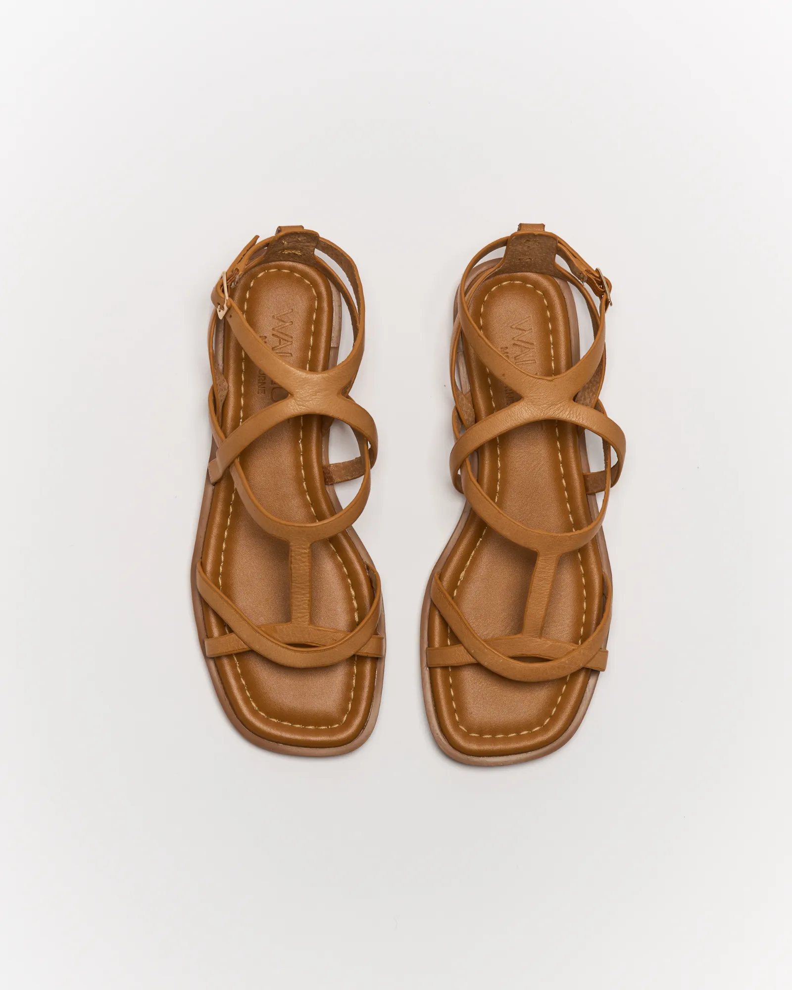 Edie Leather Sandal - Coconut Tan