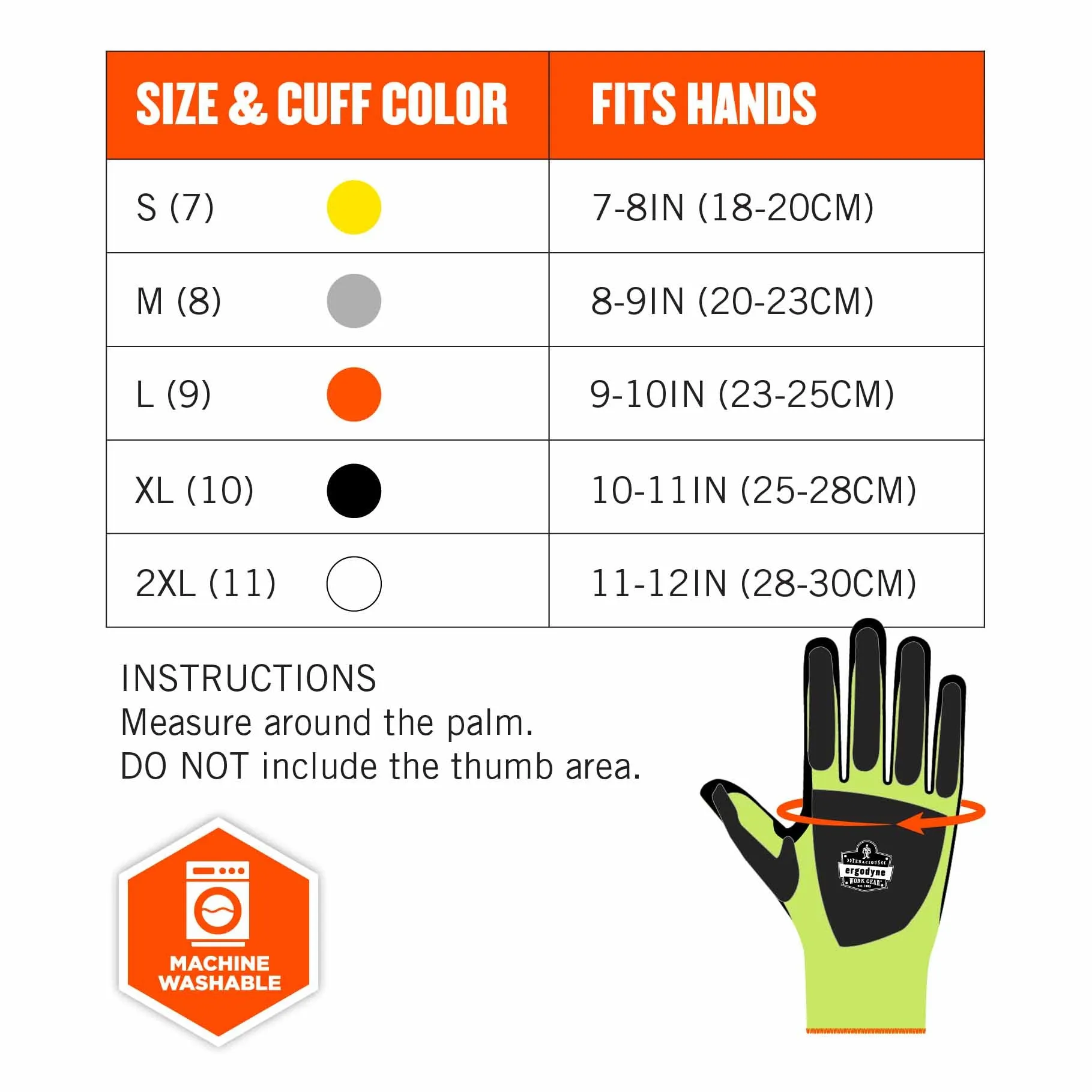 Ergodyne 17834 7141-CASE L Lime ANSI A4 DIR Nitrile-Coated CR Gloves 72-Pair