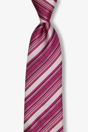 Fuchsia Multi-Striped Traditional Tie