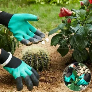 Gardening Gloves with Finger Tip Claws