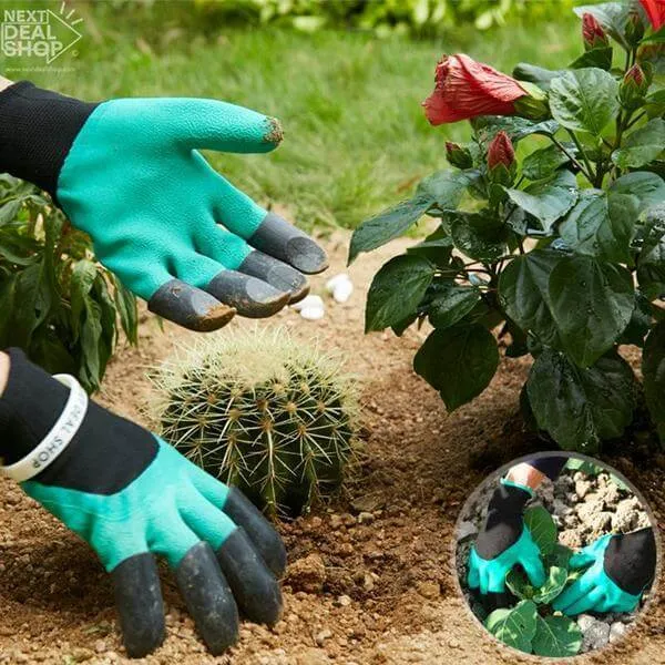 Gardening Gloves with Finger Tip Claws