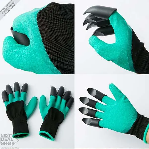 Gardening Gloves with Finger Tip Claws