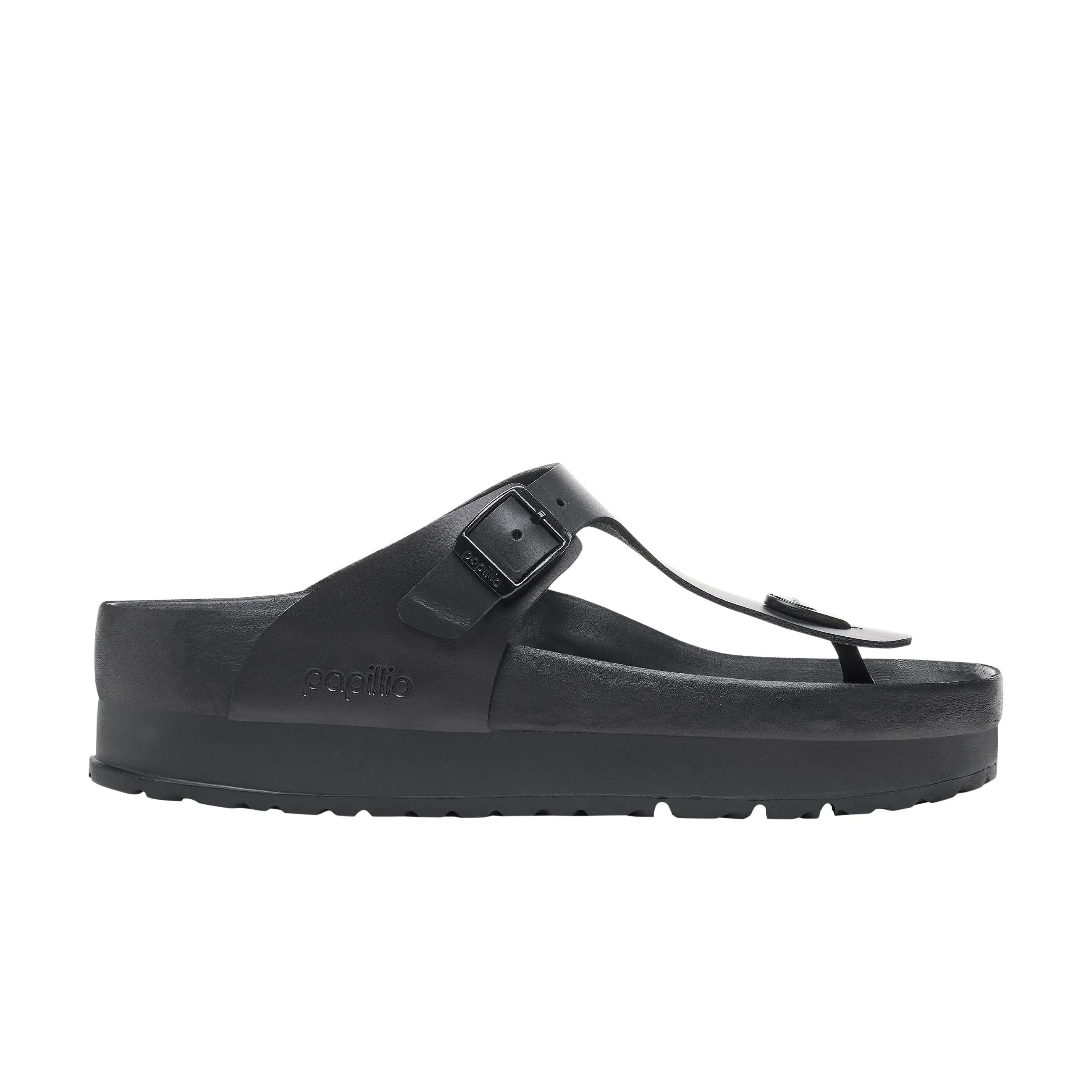 Gizeh Exquisite Flex Platform Black Smooth Leather