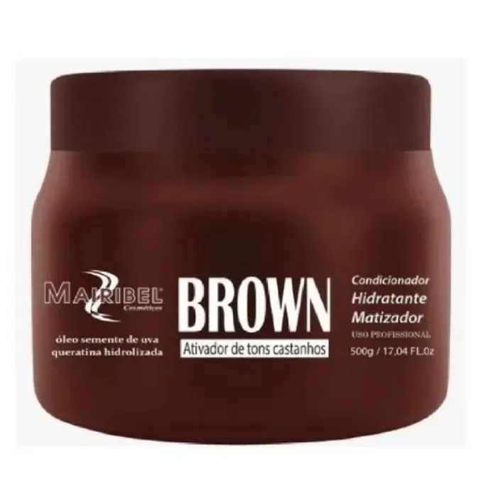 HidratyCollor Argan Brown Moisturizing Tinting Intensifier Mask 500g - Mairibel