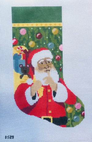 Jolly Old St. Nick Stocking Canvas