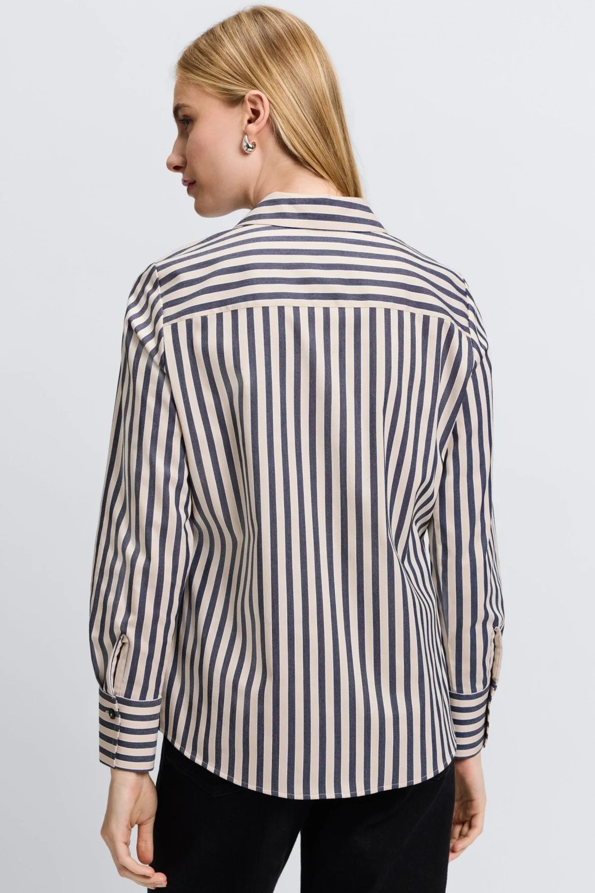 Mary Essential Stretch Striped No Iron Shirt