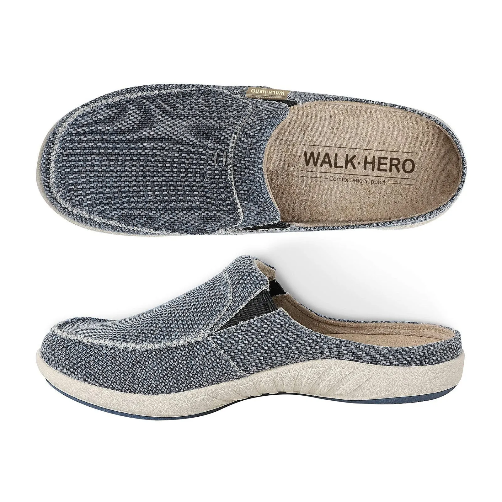 Men's Canvas Arch Support Slipper