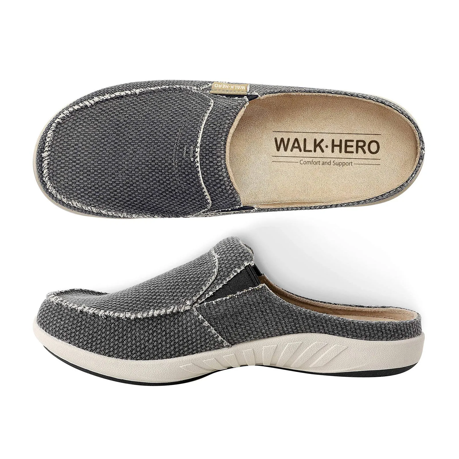 Men's Canvas Arch Support Slipper