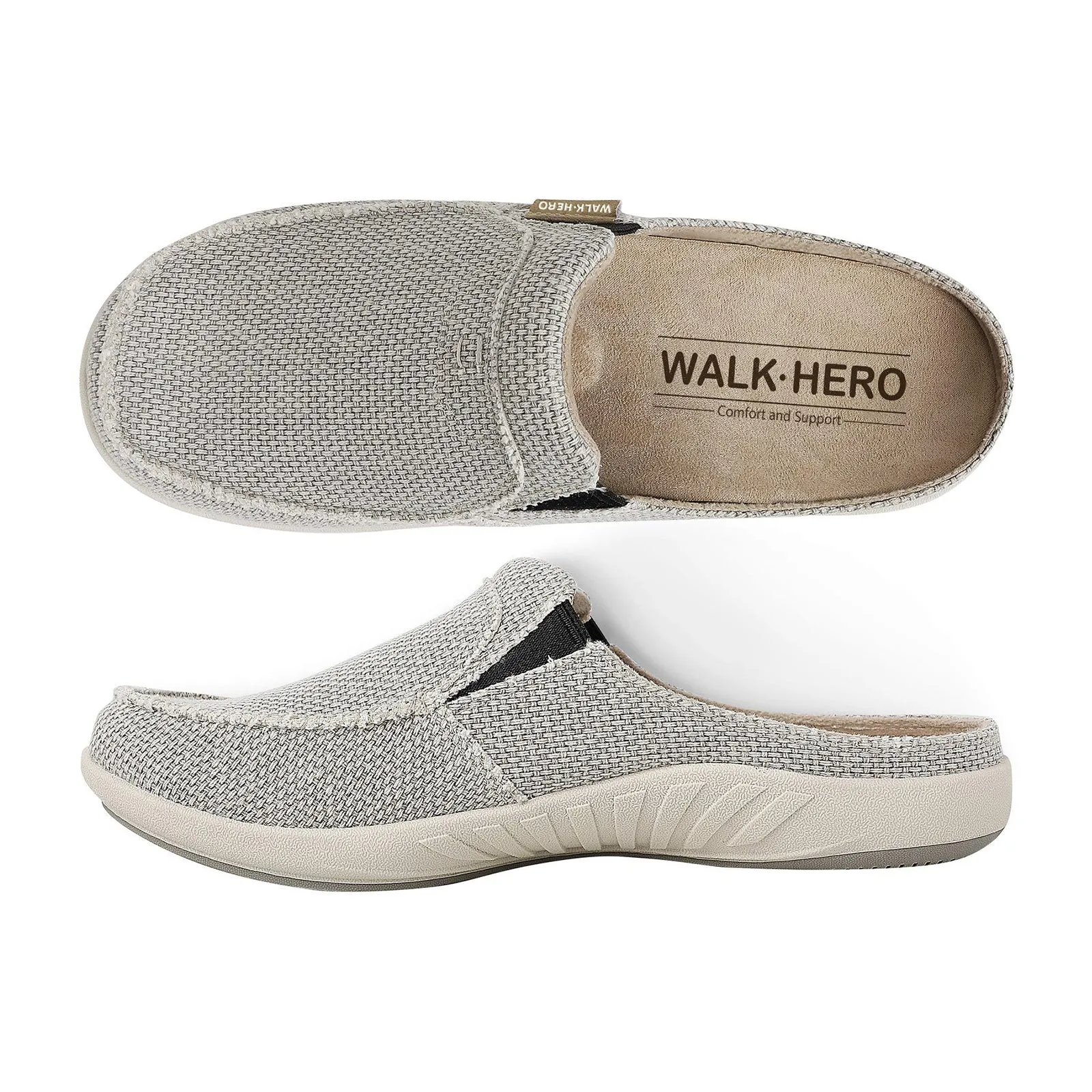 Men's Canvas Arch Support Slipper