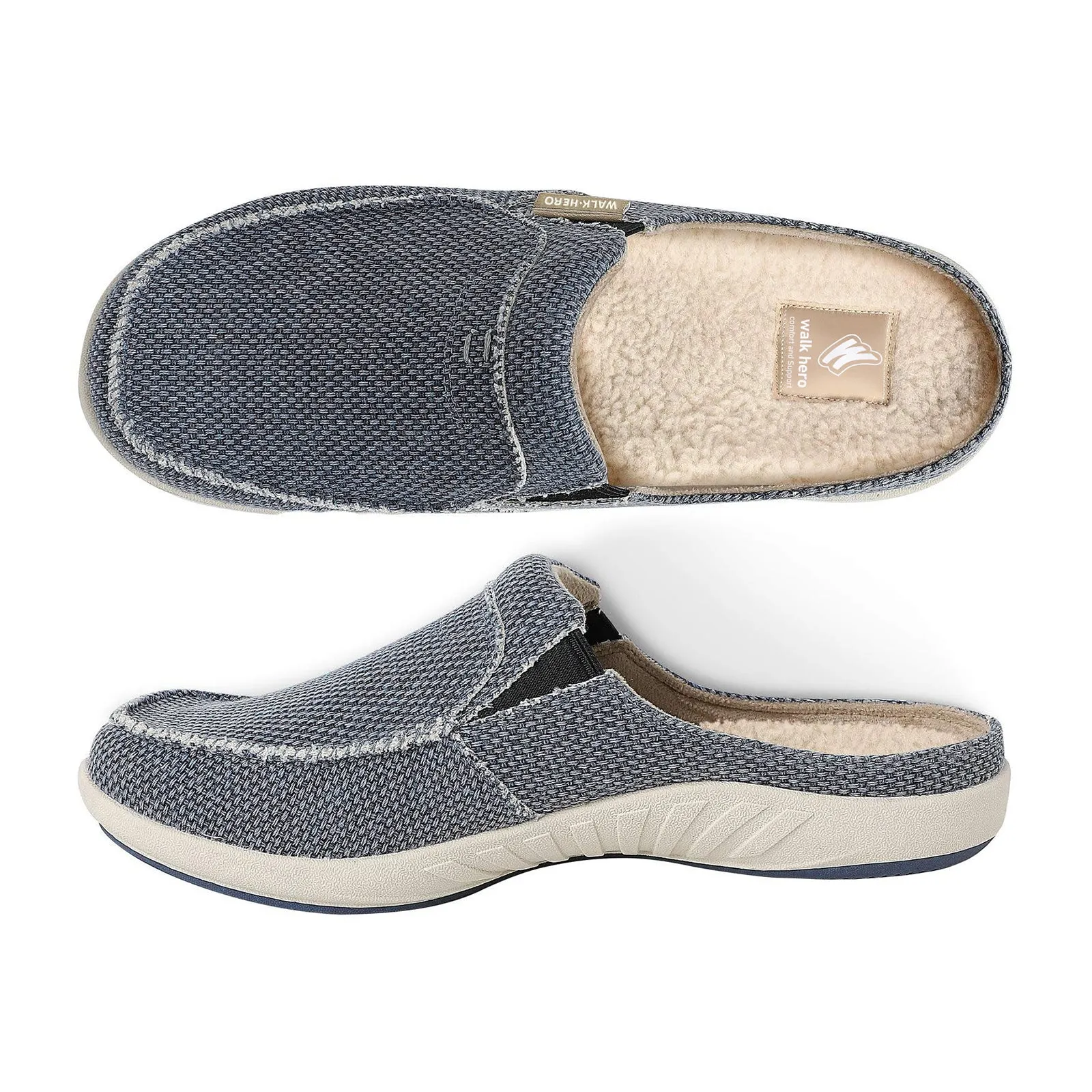 Men's Canvas Arch Support Slipper