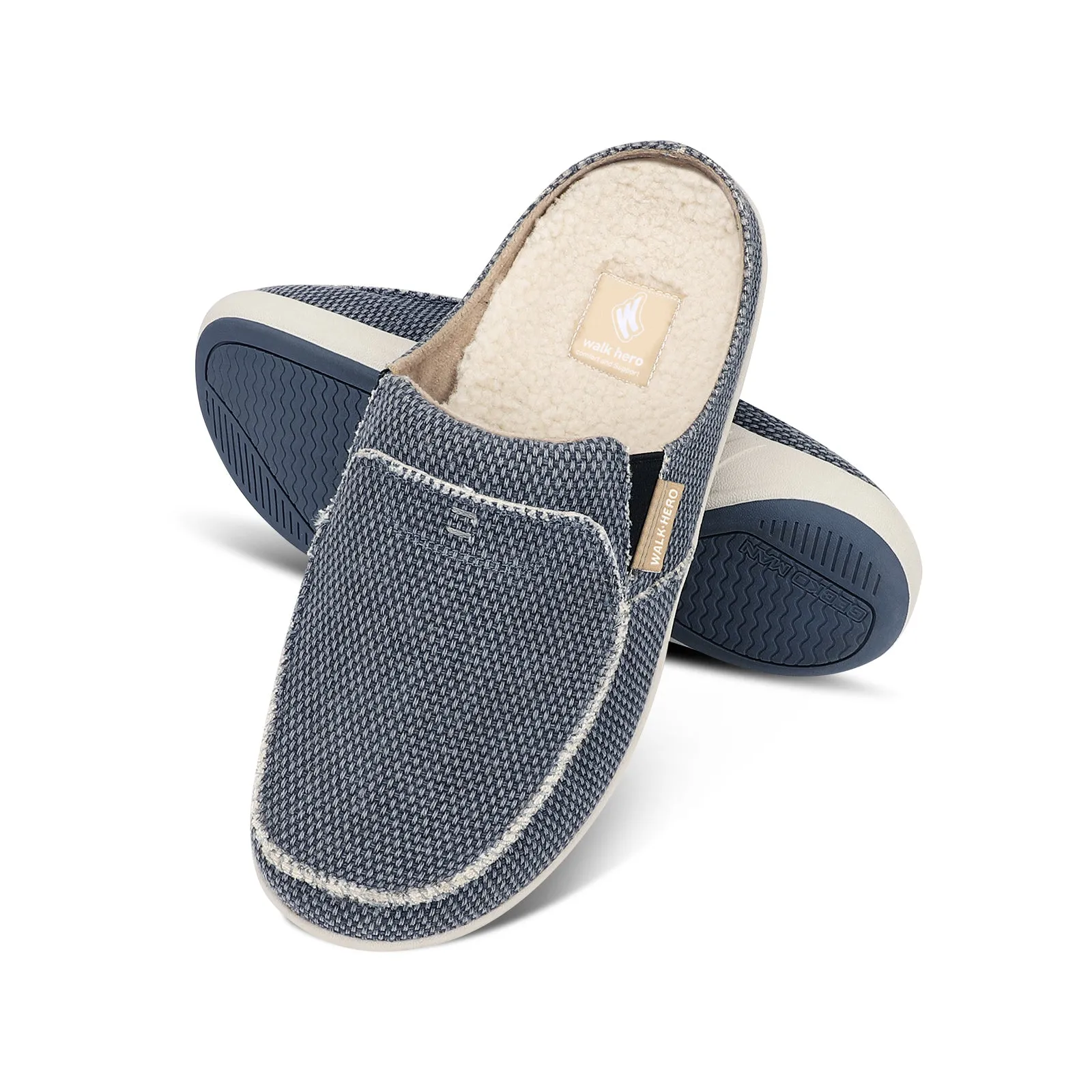 Men's Canvas Arch Support Slipper