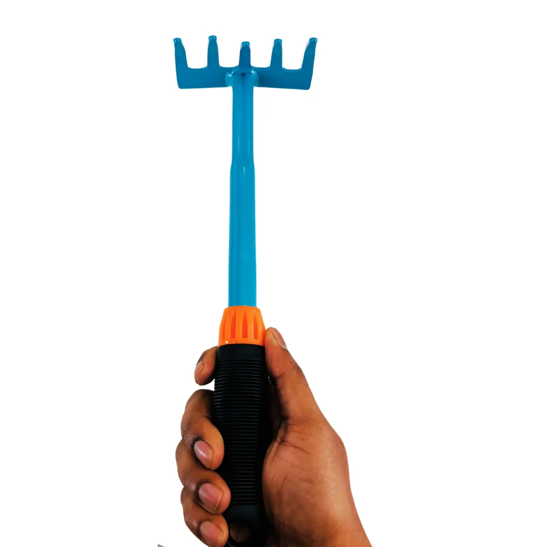 Mini Garden Rake with Ergonomic Grip