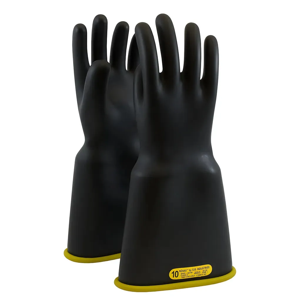 NOVAX 154-2-18/10.5 Class 2 Rubber Insulating Glove with Bell Cuff - 18"