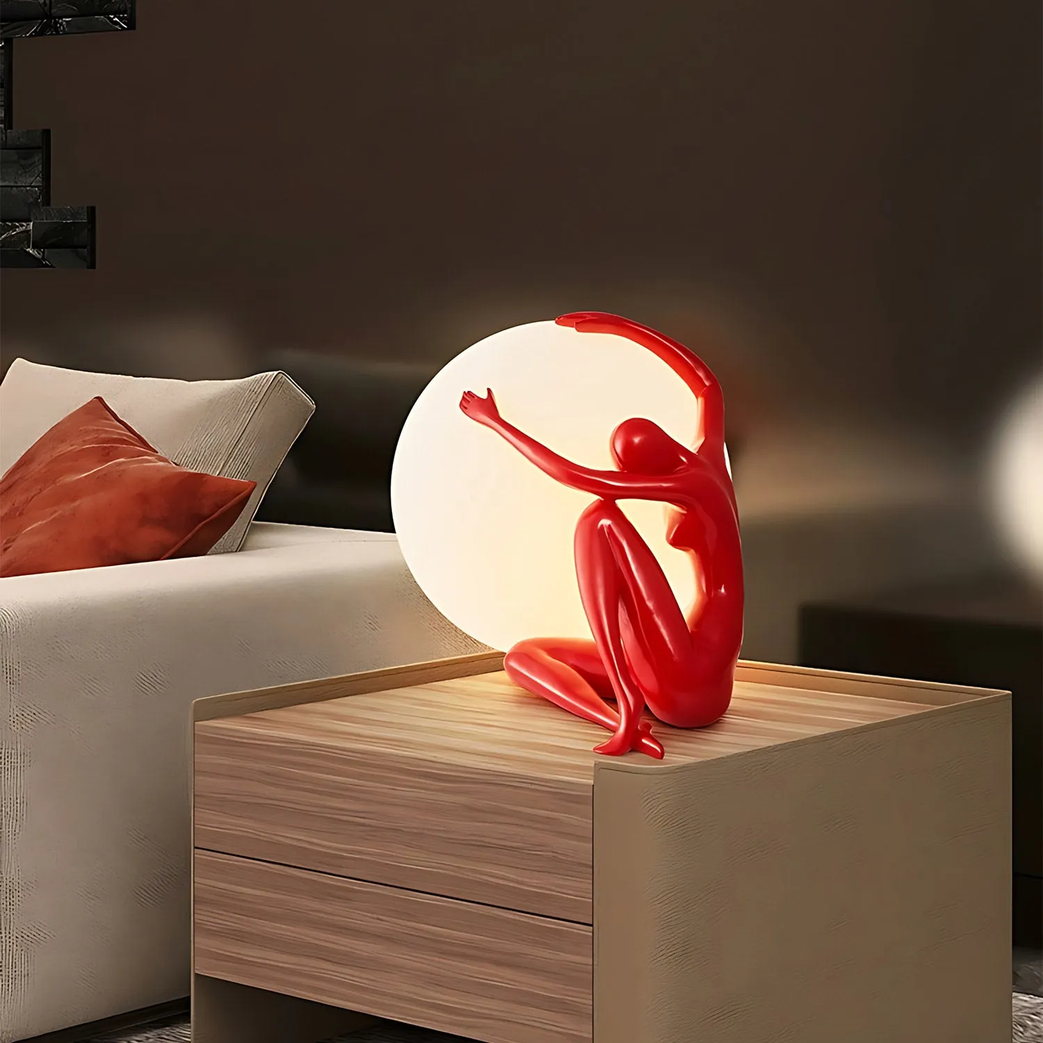 Orb Modern Sculpture Lamp Art Decor