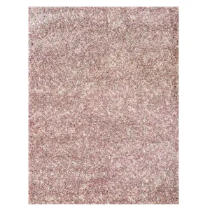 Rich Purple Mottled Shaggy Living Room Rug