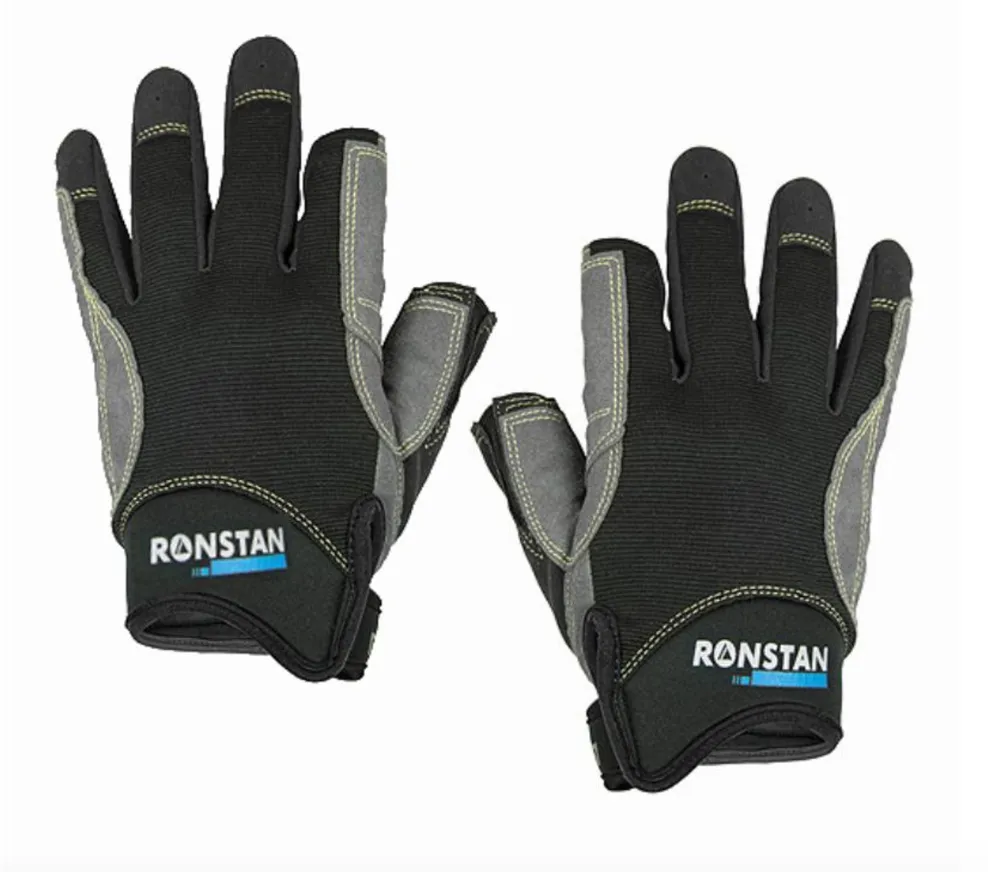 Ronstan Race Glove 3 Full Fingers Black (Pair) CL710