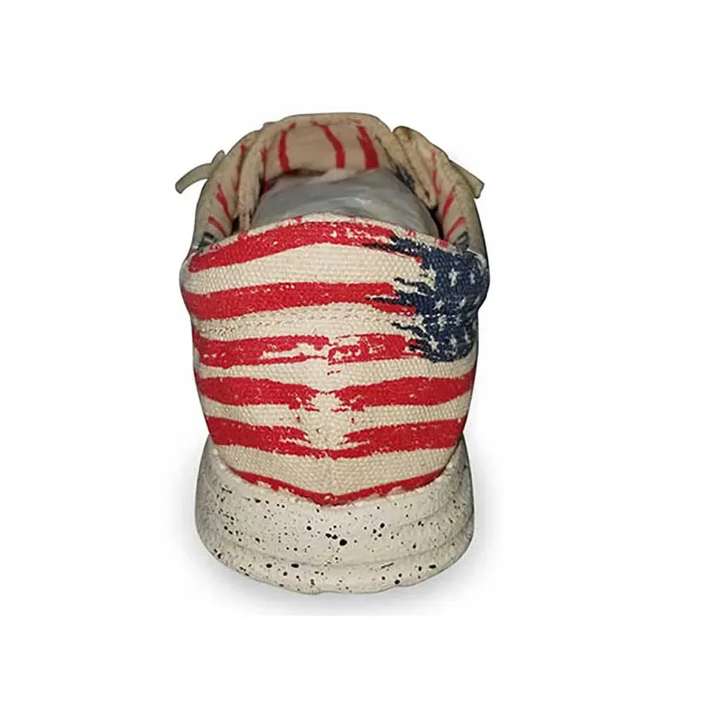 Roper Hang Loose American Flag Heel - Mens Moccasin