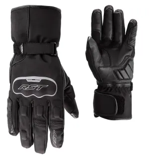 RST Axiom CE Waterproof Textile / Leather Gloves - Black