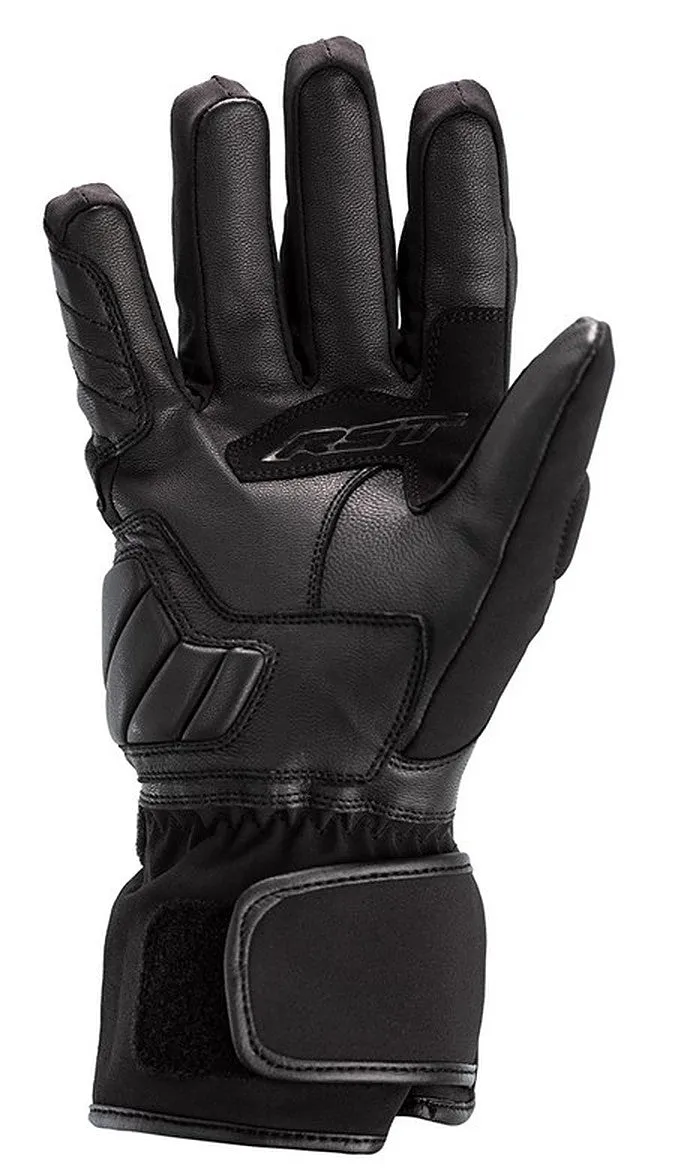 RST Axiom CE Waterproof Textile / Leather Gloves - Black