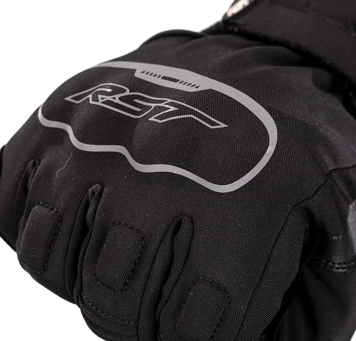 RST Axiom CE Waterproof Textile / Leather Gloves - Black