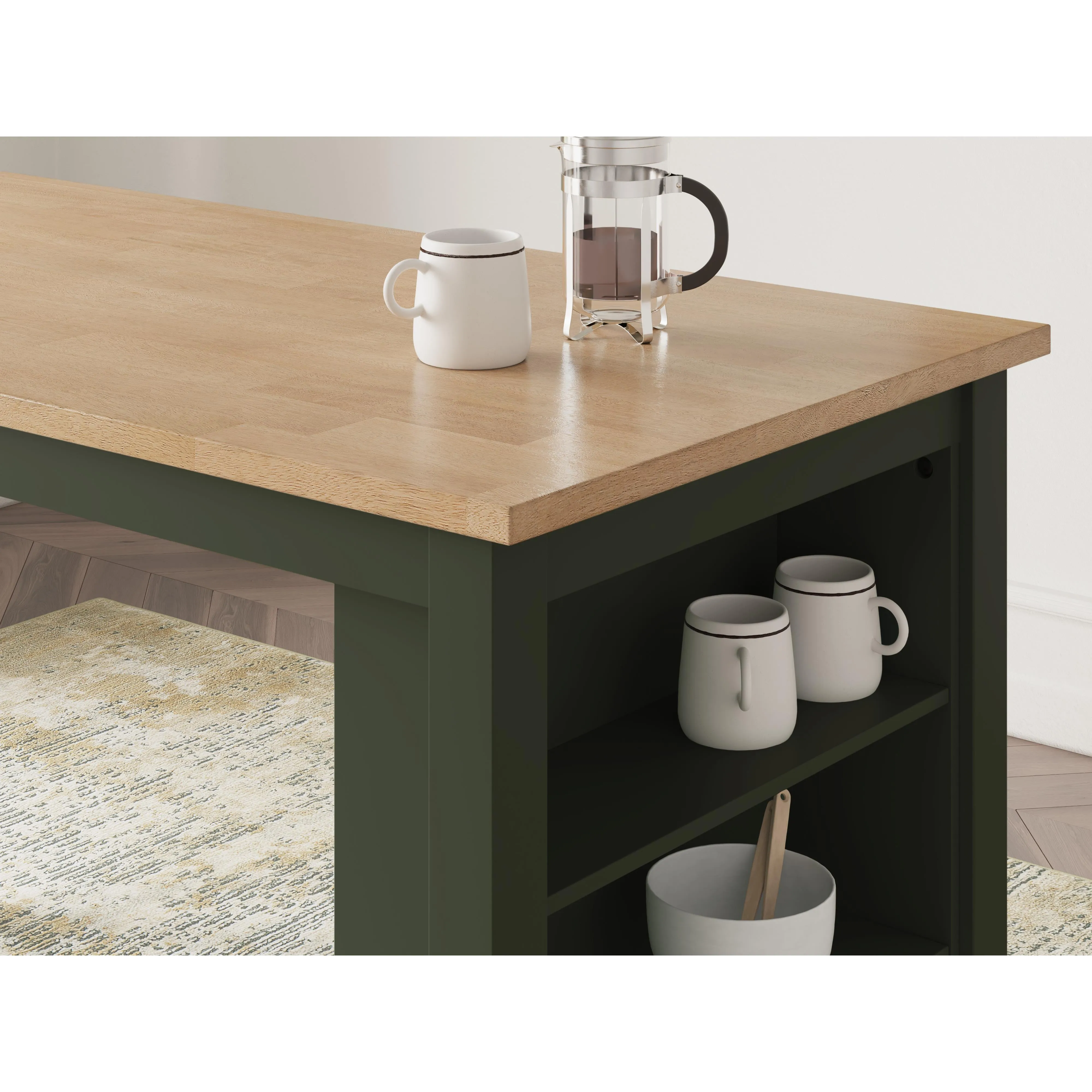 Signature Design by Ashley Gesthaven Counter Height Dining Table with Trestle Base D401-13