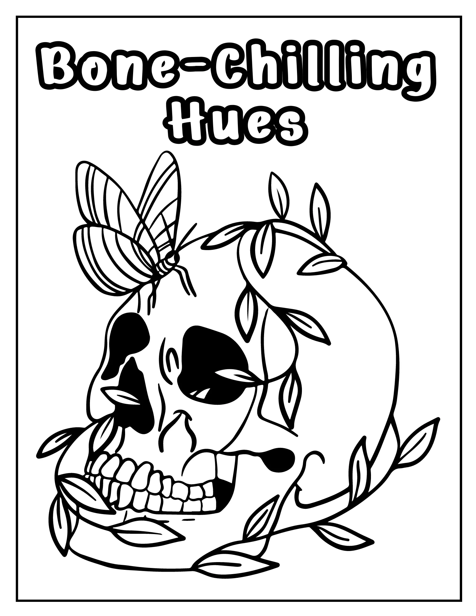 Skulltastic Colors: Printable Skull-Themed Coloring Book for Adults