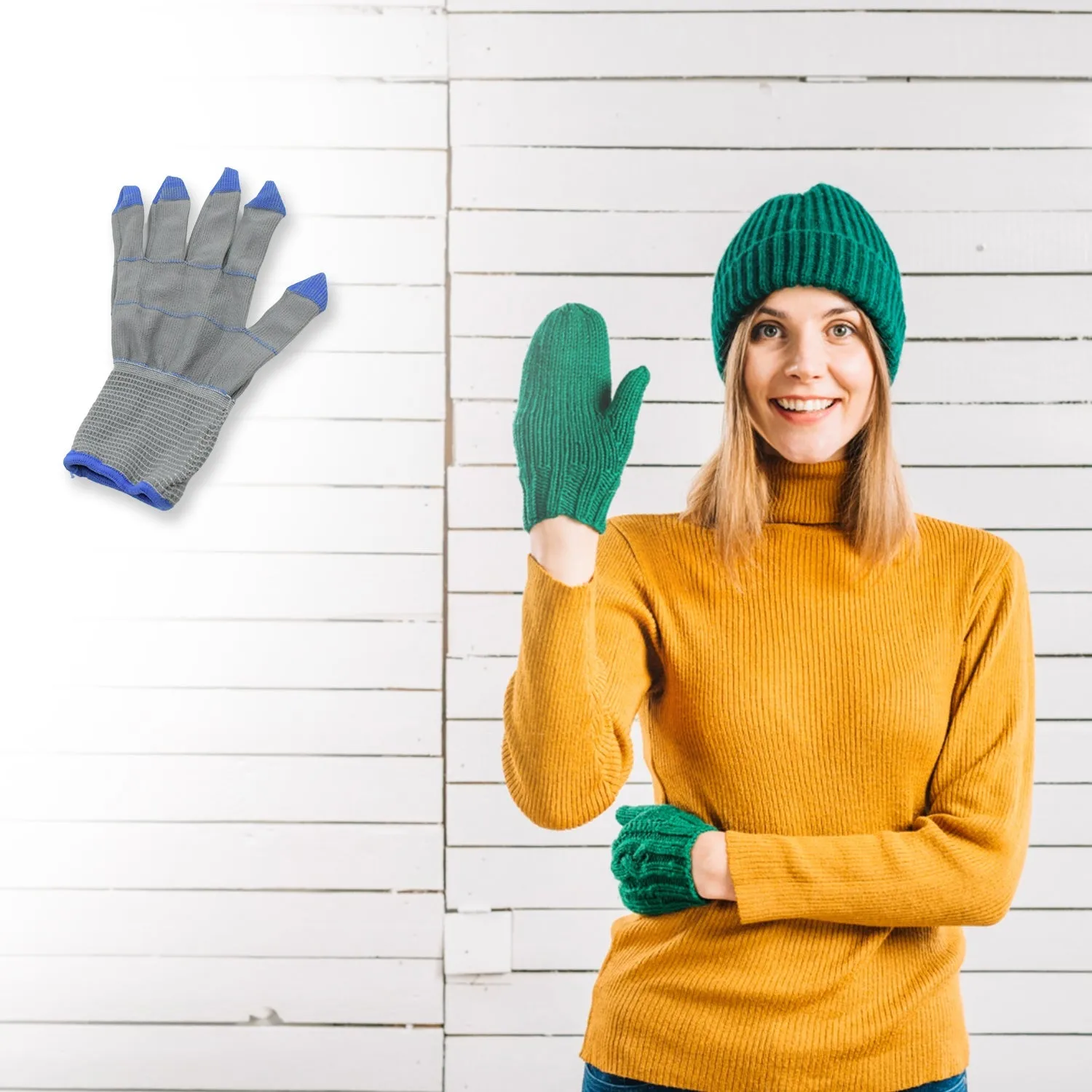 Small 1 Pair Cut Resistant Gloves Anti Cut Gloves Heat Resistant, Nylon Gloves, Kint Safety Work Gloves High Performance Protection.