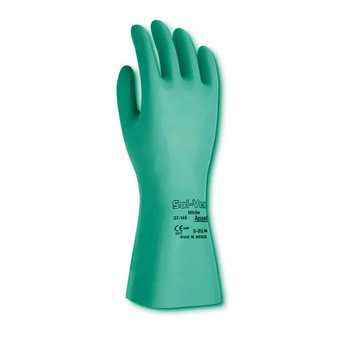 Sol-Vex® Nitrile Flocklined Gloves | 11 mil | Chemical Resistant