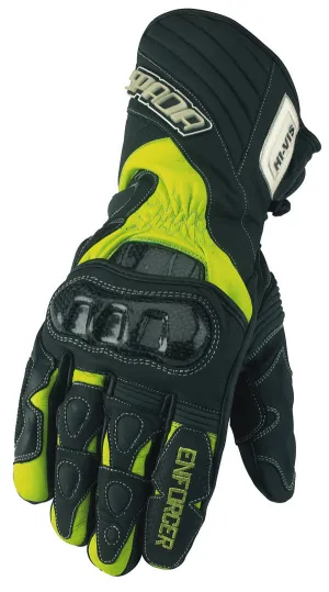 Spada Enforcer Waterproof Textile Gloves - Black/Fluo