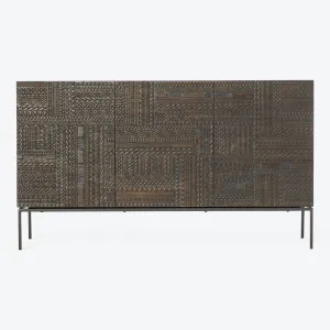 Teak Tabwa 3-Door Sideboard