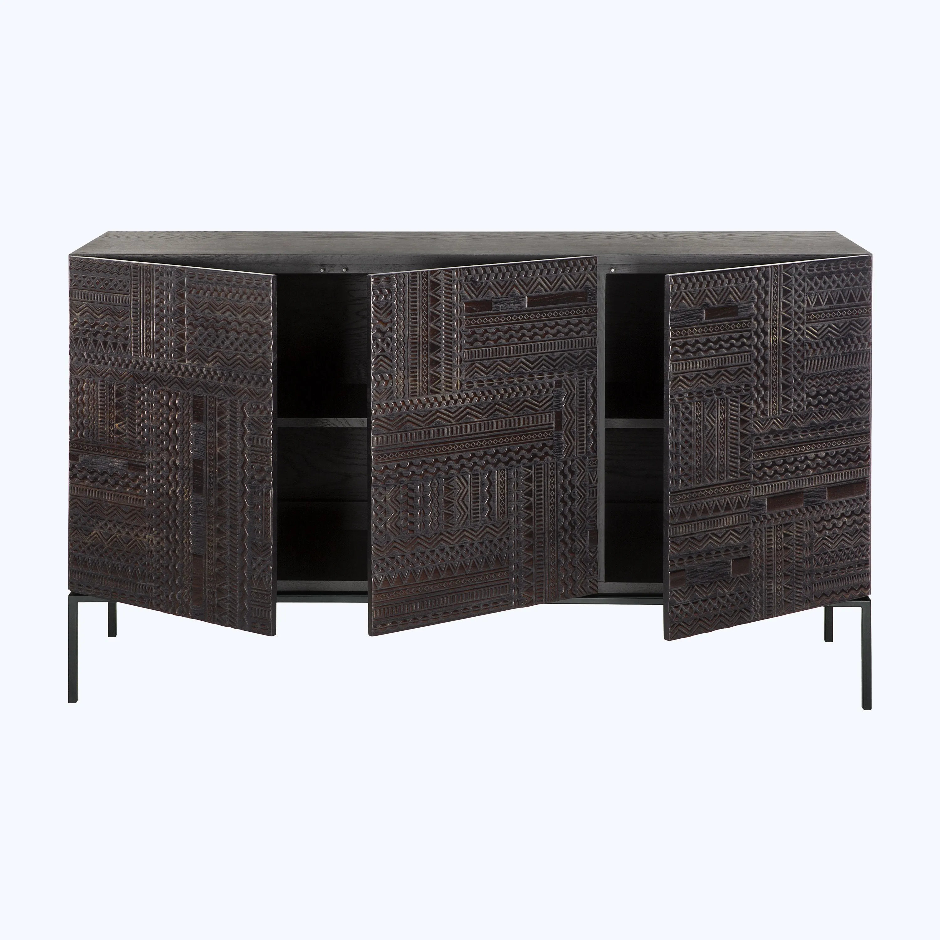 Teak Tabwa 3-Door Sideboard