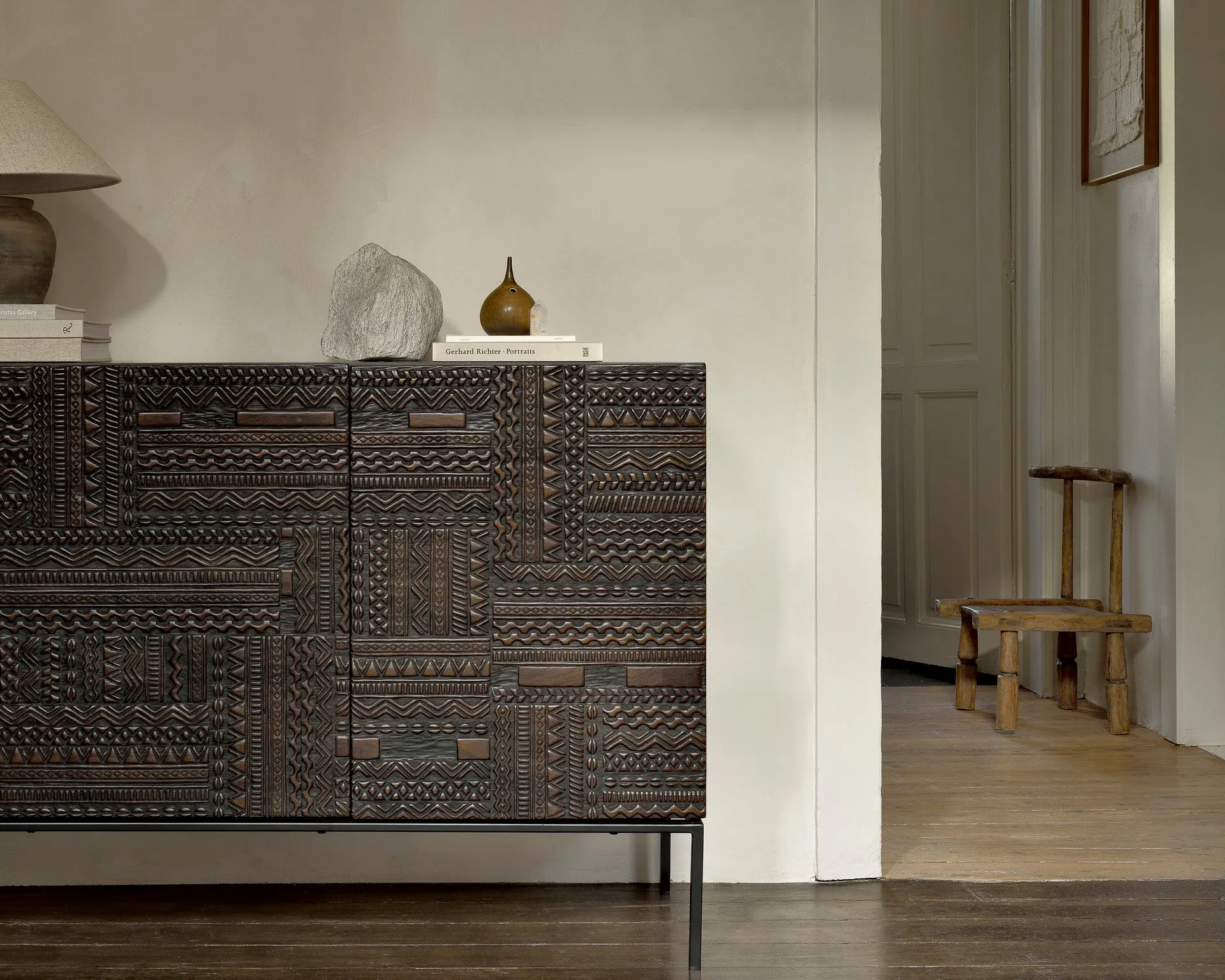 Teak Tabwa 3-Door Sideboard