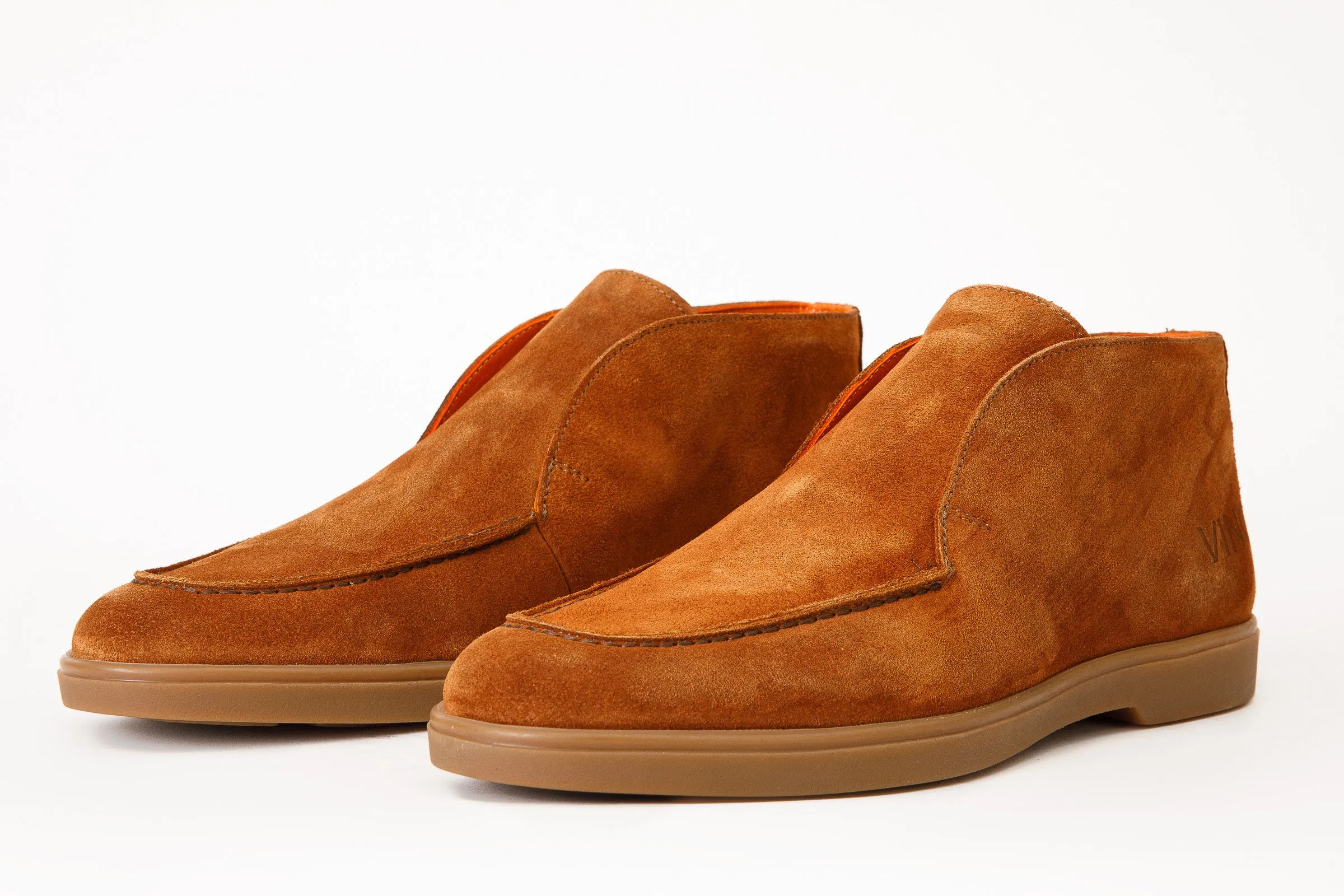 The Belek Tan Open Walk Suede Leather Men Boot